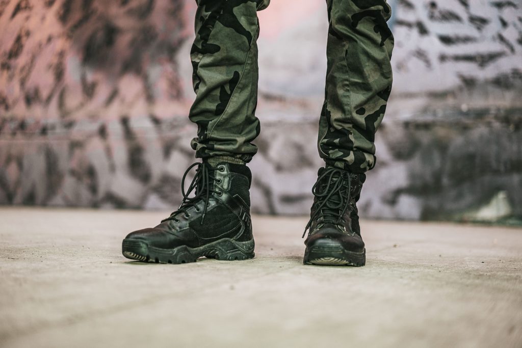 military boots - holster