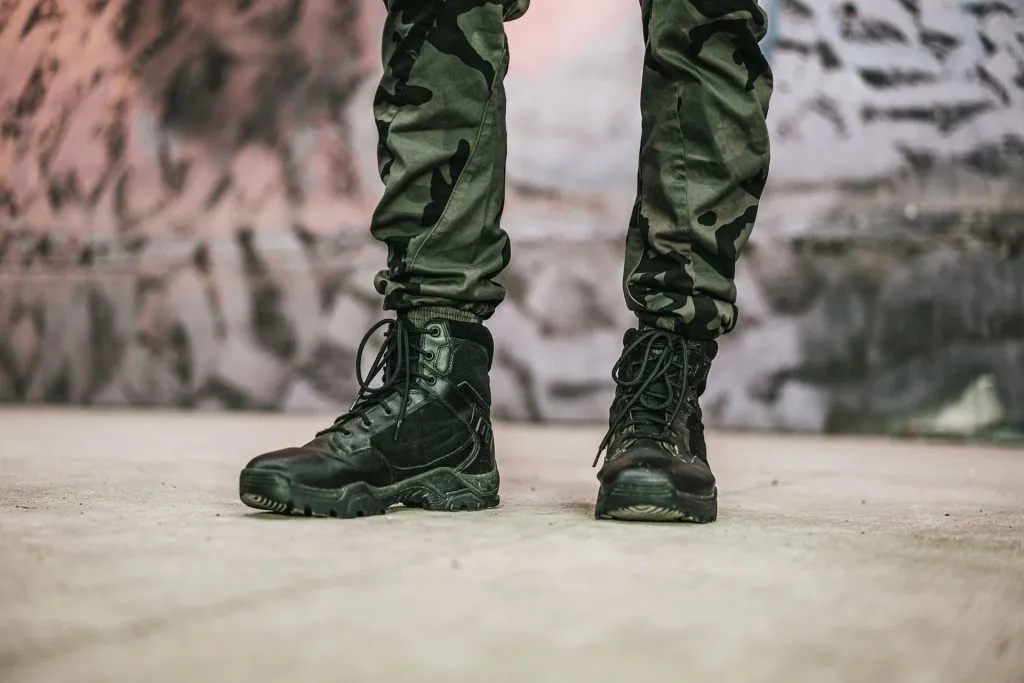 military boots - holster