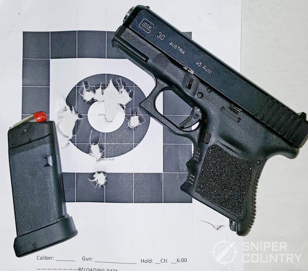 Best .45 ACP Pistols Glock 30 with target