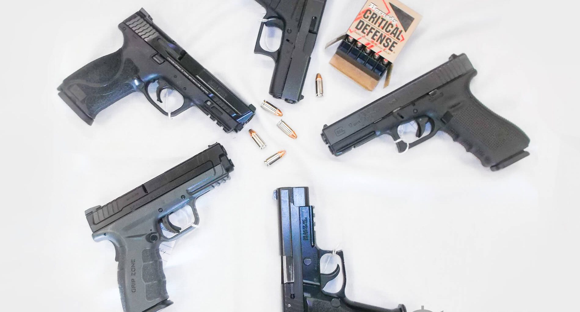 9mm pistols and ammo