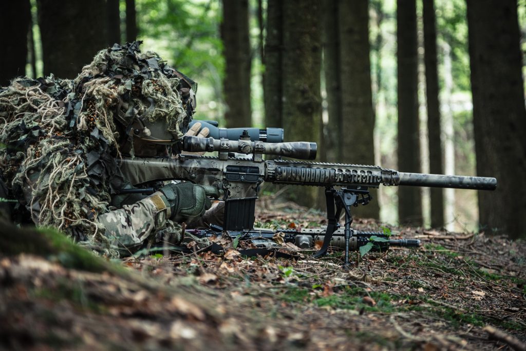 camouflage a rifle