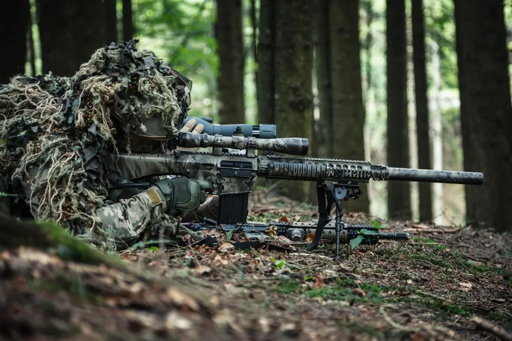 camouflage a rifle