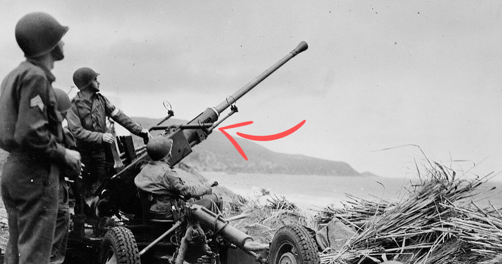 Swedish Bofors 40mm anti-aircraft gun