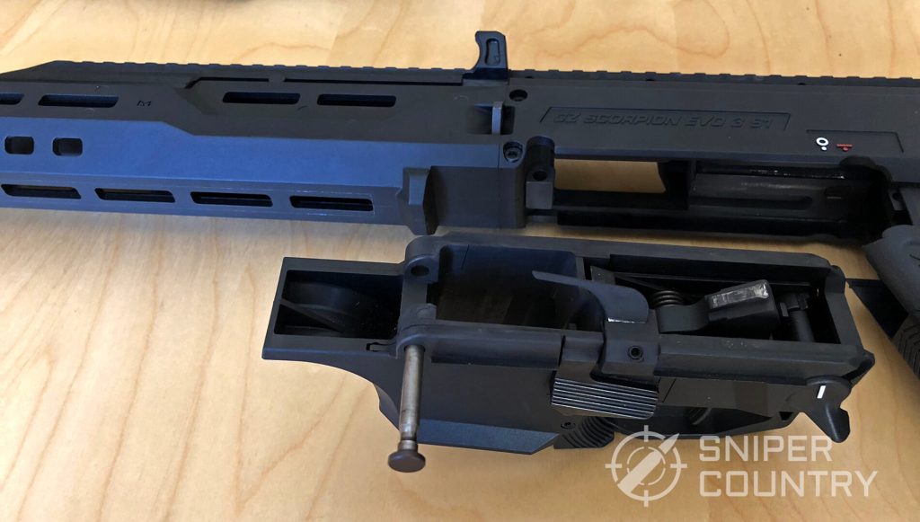 Disassembled CZ Scorpion Evo 3 S1 Carbine