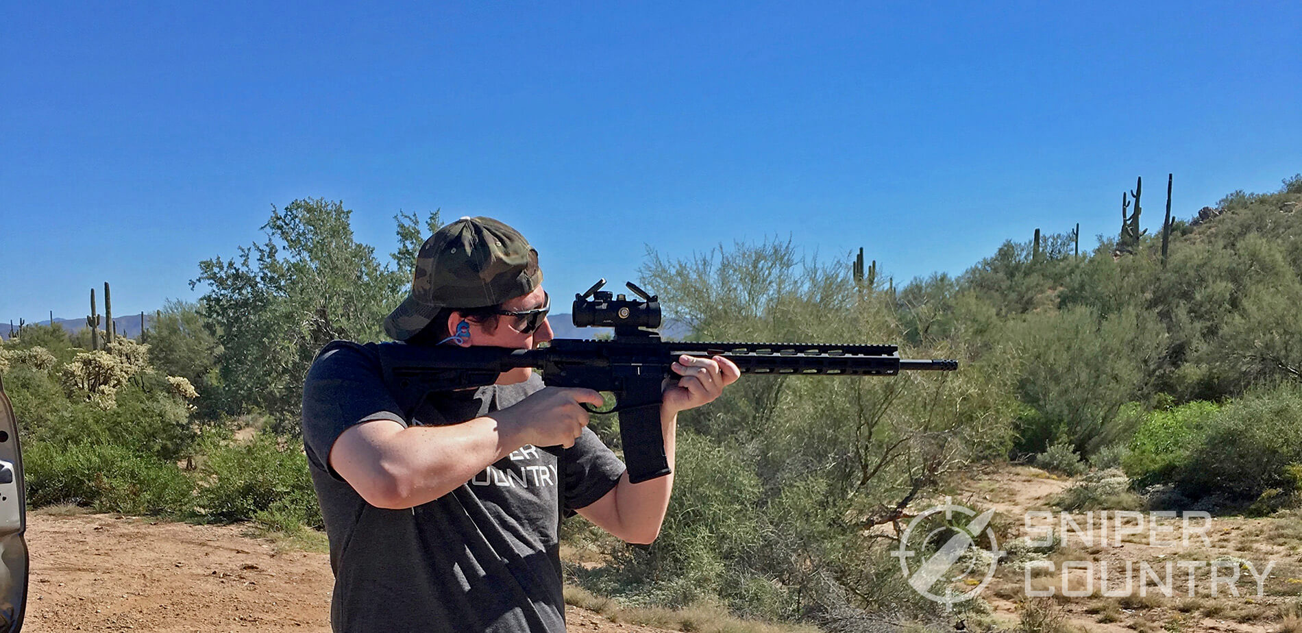 Author Shooting his AR-15