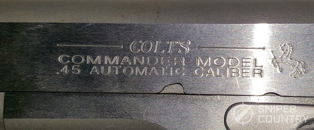 closeup left side slide engraving