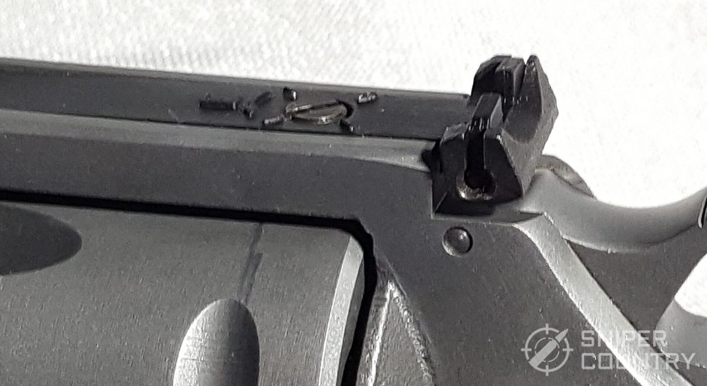 Pathfinder rear sight from side