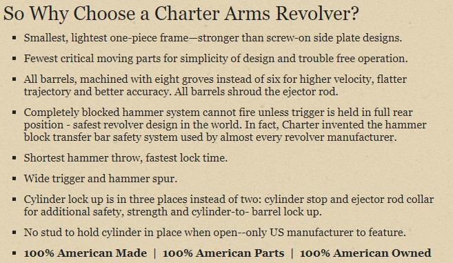 Why choose Charter Arms