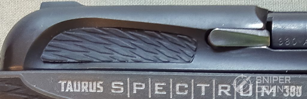 grip slide of the Taurus Spectrum