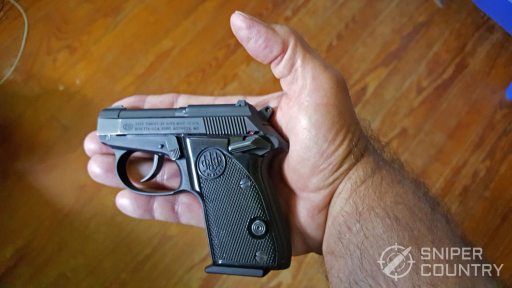 Beretta 3032 Tomcat in hand