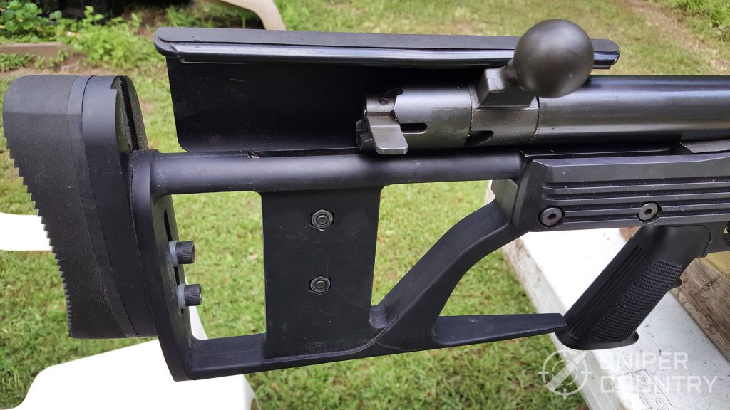 buttstock of the ArmaLite AR-50