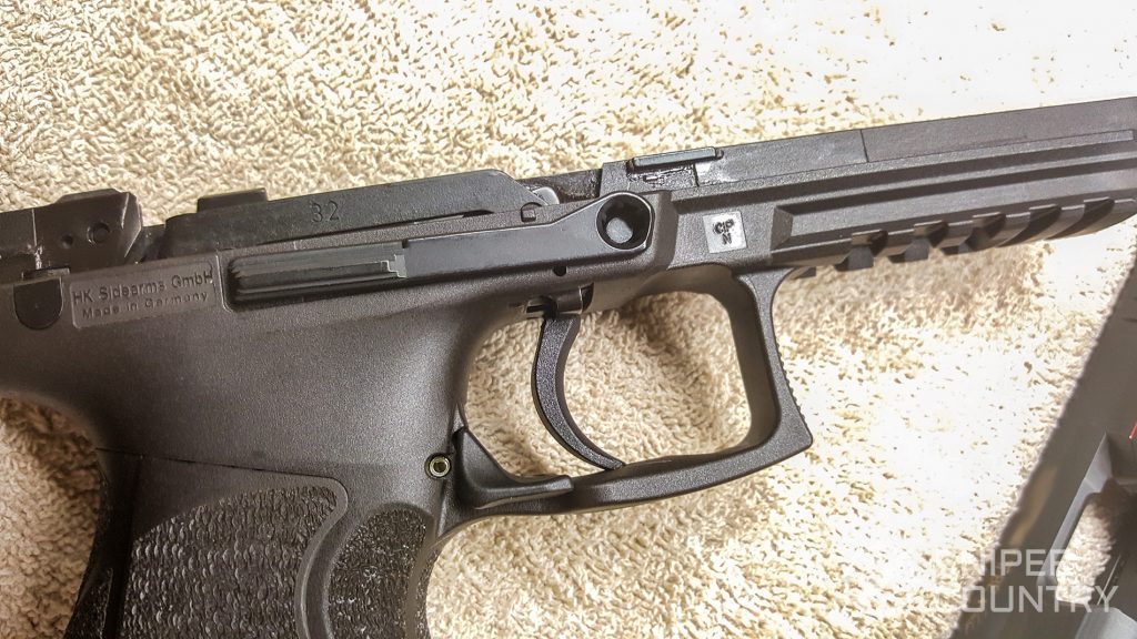 H&K P30L slide release right-side