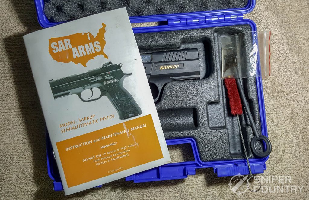 SAR K2P what comes with gun