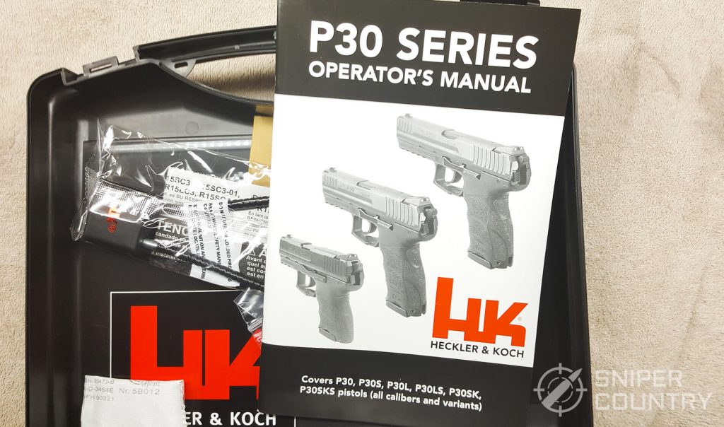 H&K P30L .40 S&W case manual