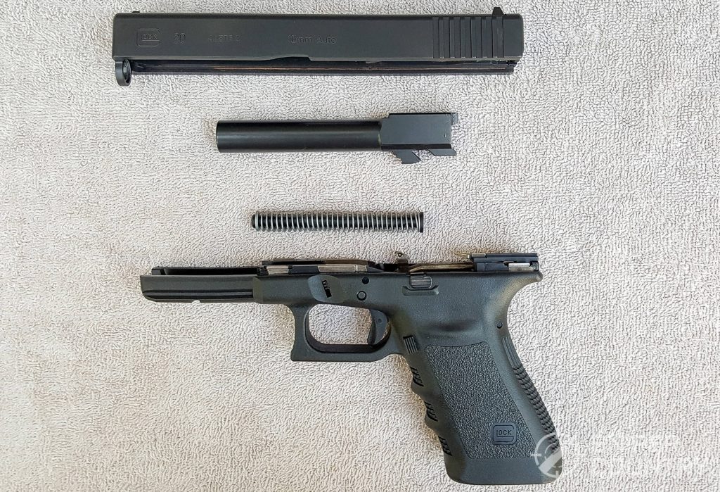 Glock 20 taken down