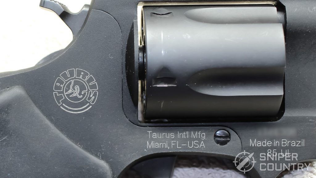 Taurus 85 Ultralite right side engraving