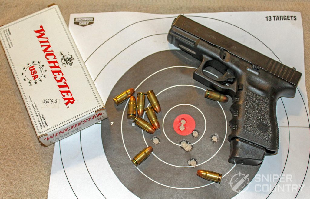 Glock 32 and target