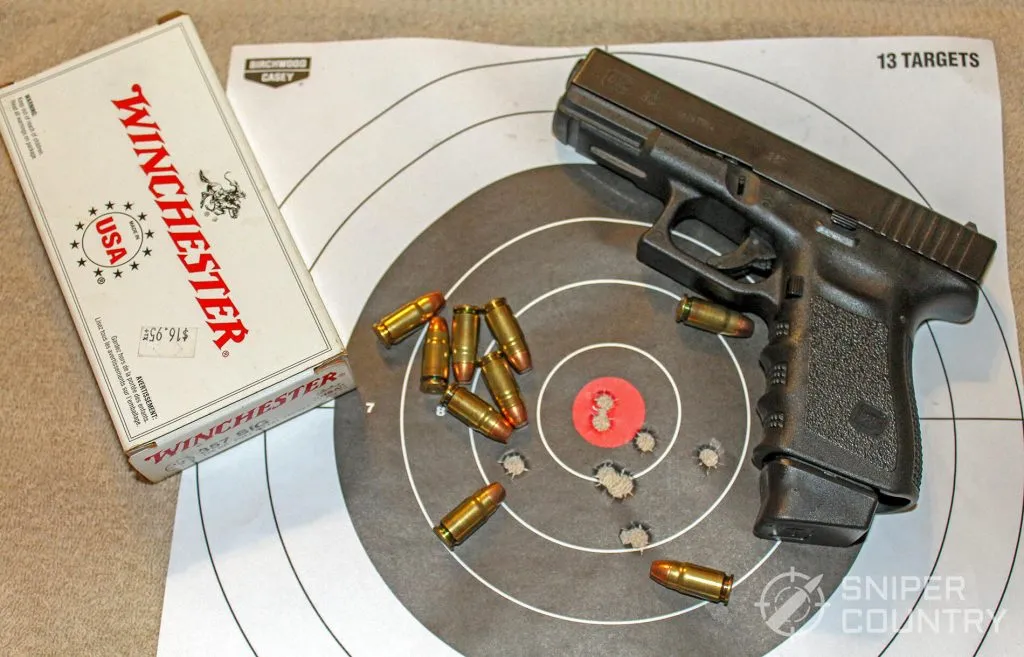 Glock 32 and target