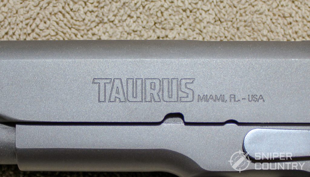 Taurus PT1911 etching left side