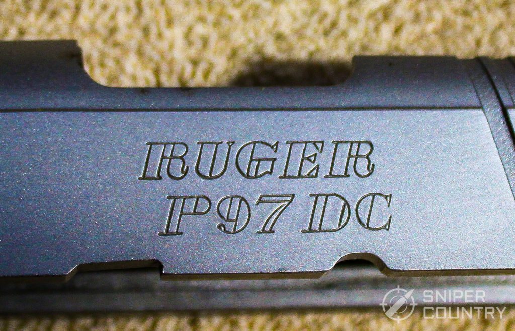 Ruger P97 logo engraving
