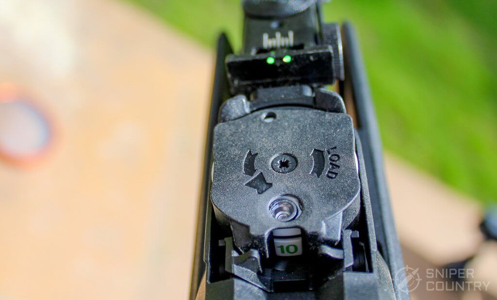 GAMO Swarm Fusion 10X GEN2 mag numbers rear sight