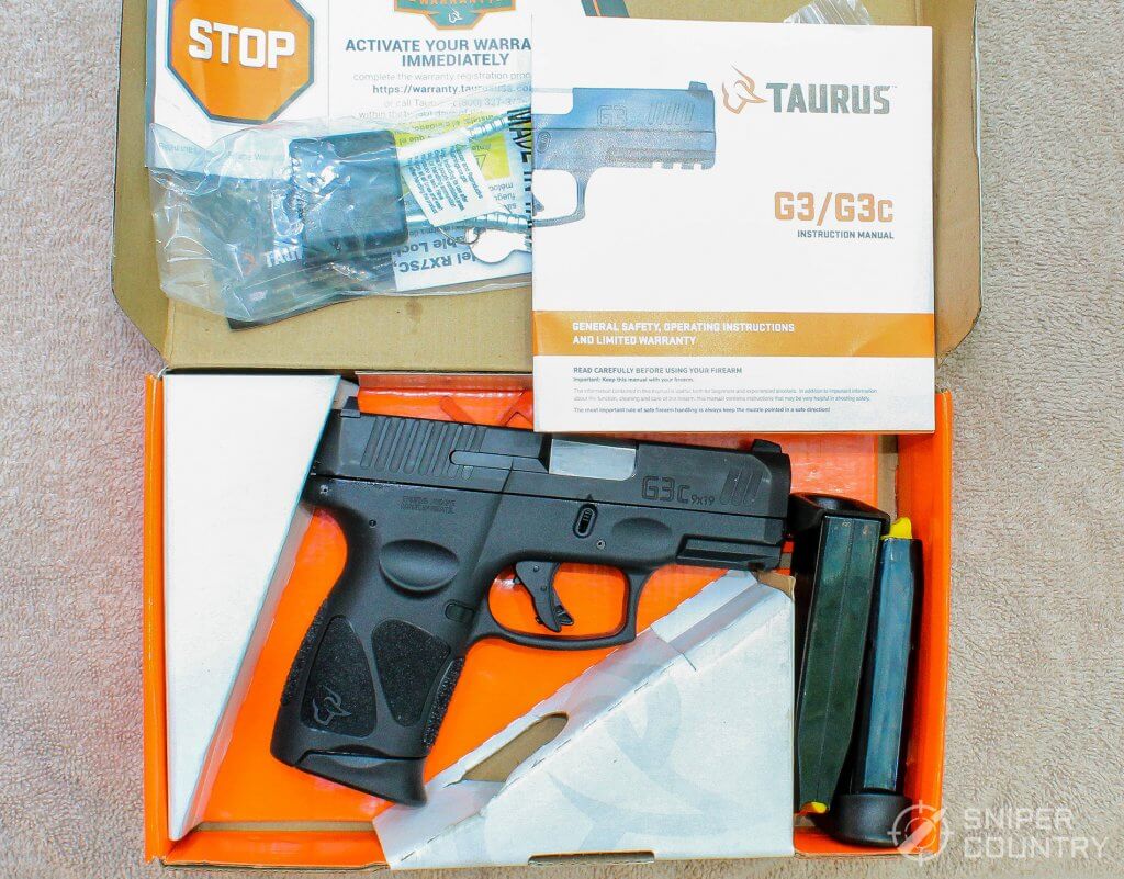 Taurus G3c box contents