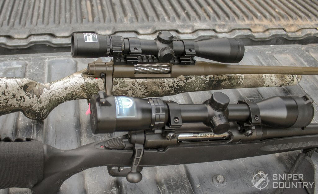 scopes on the Savage Axis II XP and the Mossberg Predator