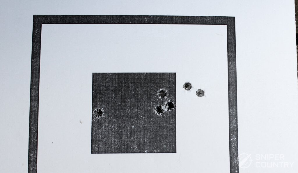 target shot with Ruger-57