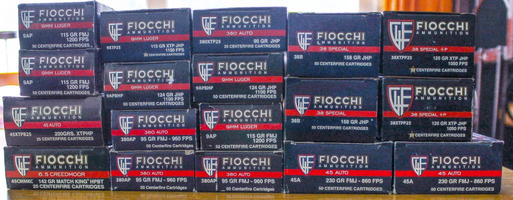 Fiocchi Ammo boxes