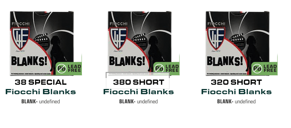 Fiocchi blanks