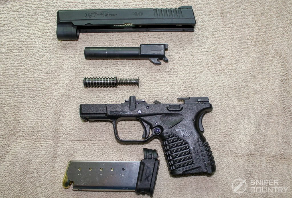 Springfield XDS 4.0 field stripped