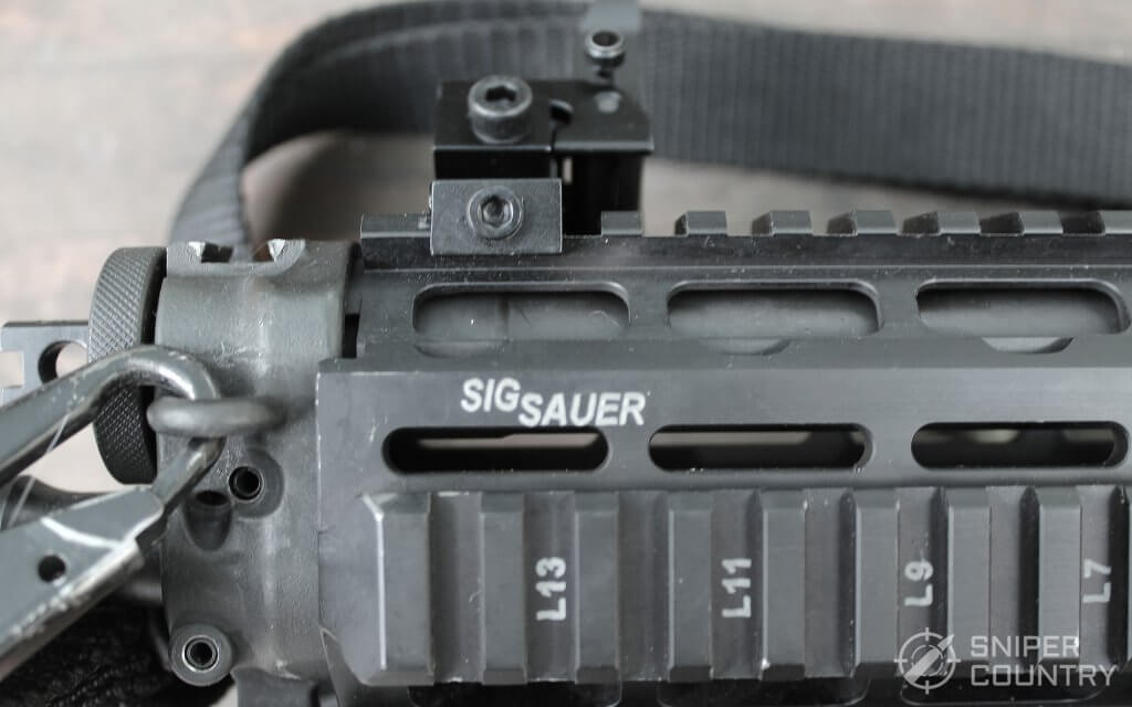 rail on the Sig Sauer P556