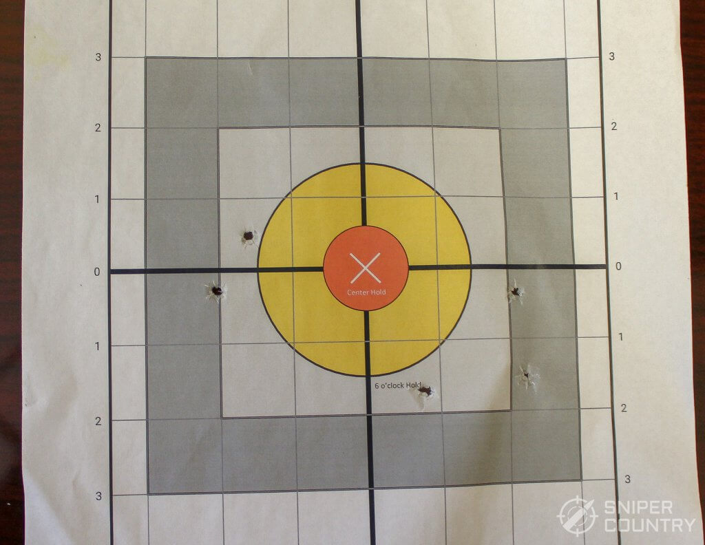 target winchester shot with LCP 2