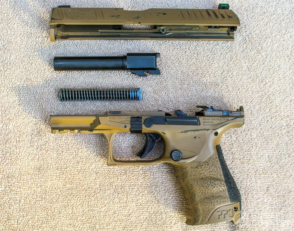 Field stripped Walther PPQ M2