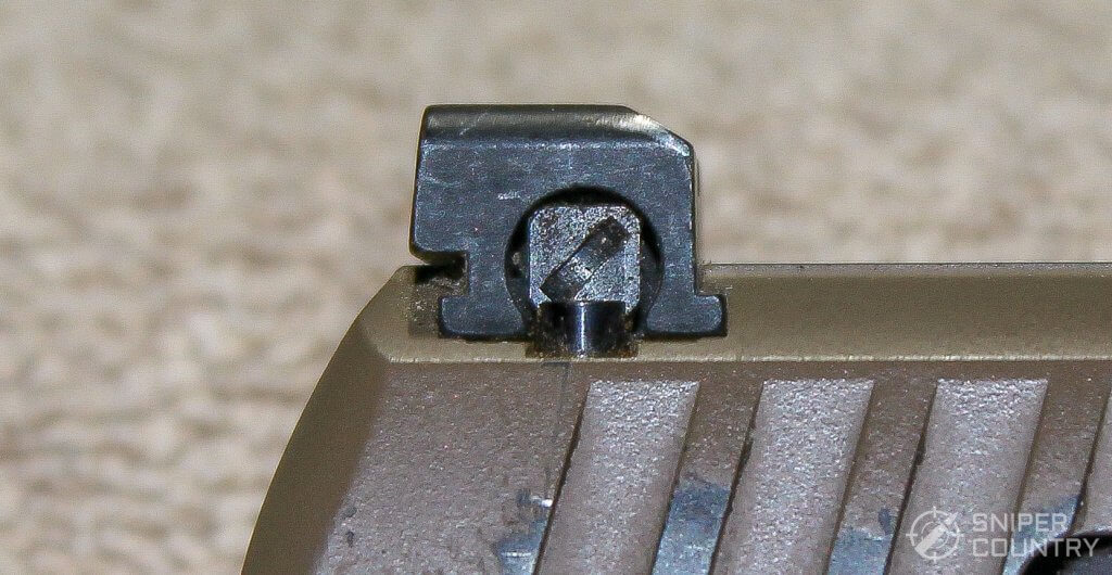 Walther PPQ M2 rear sight side