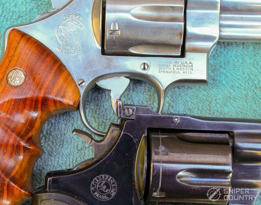 Taurus 44 and S&W branding