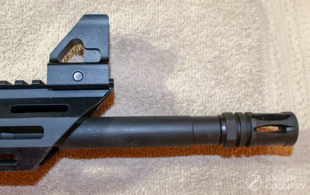 Mossberg MMR front sight and muzzle brake