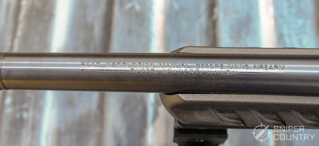 Ruger 22 Charger barrel engraving