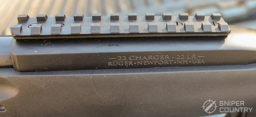 Ruger 22 Charger more barrel engraving and picatinny rail