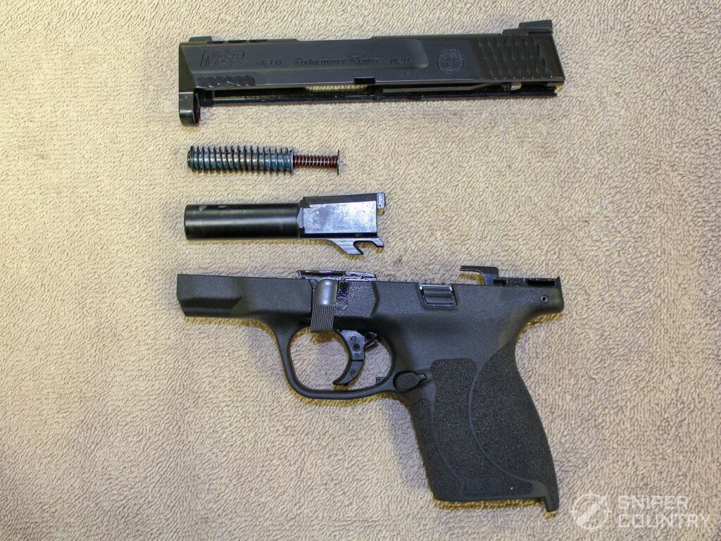 M&P Shield M2.0 field stripped