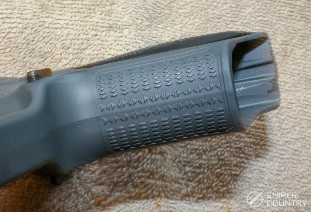 Ruger American pistol review frontstrap texturing