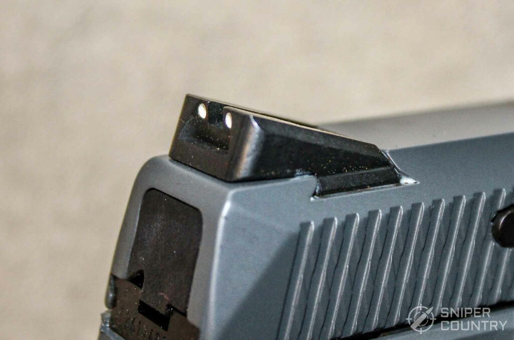 Ruger American pistol review rear sight