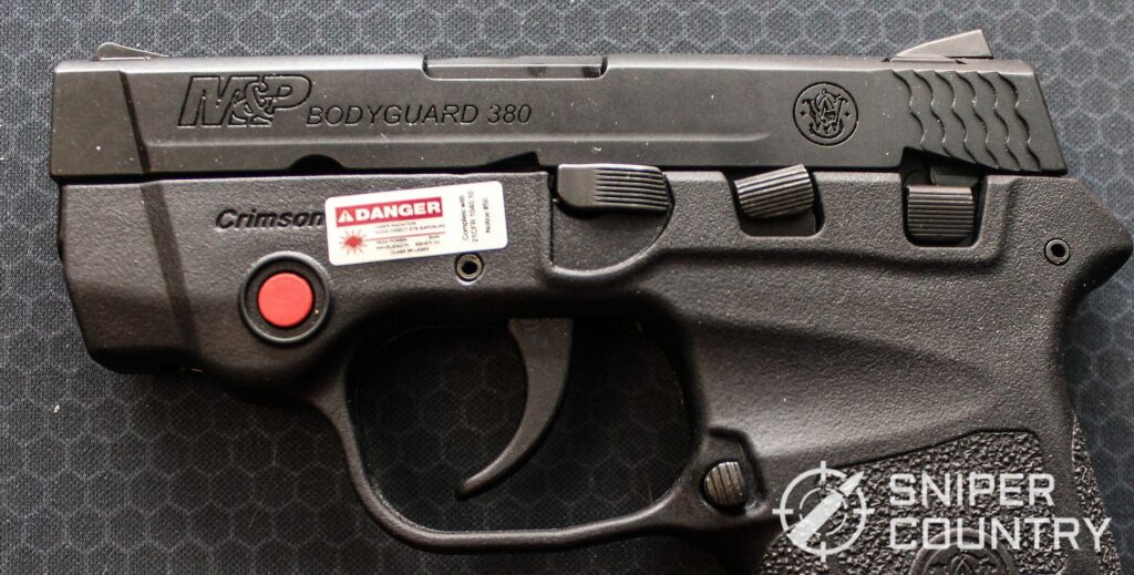 Smith and Wesson Bodyguard 380 controls left side