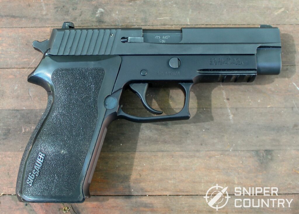 Sig P220 gun right shot