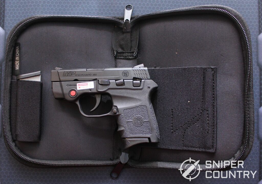 Smith and Wesson Bodyguard 380 in pistol rug