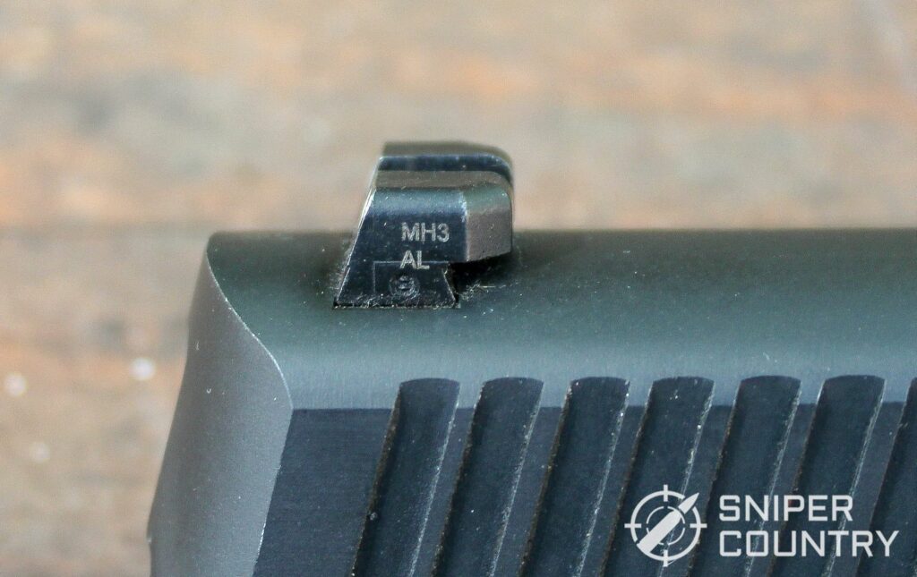 Sig P220 rear sight side