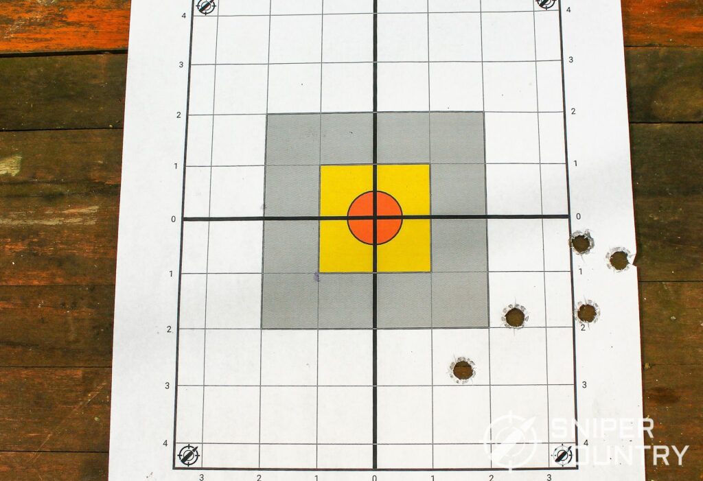 Sig P220 200 grain JHP target shot