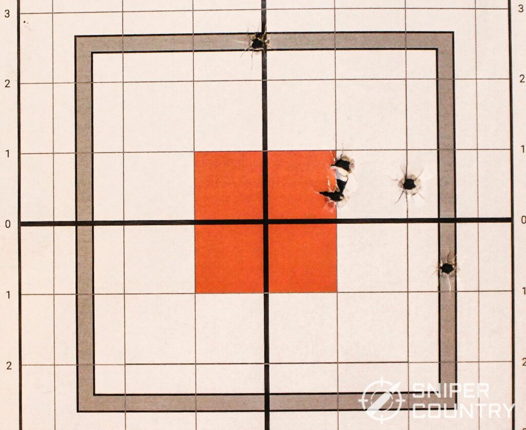 Smith and Wesson Bodyguard 380 95 grain Fiocchi target shot