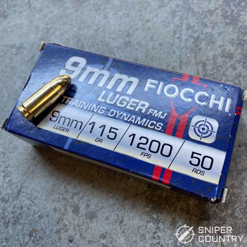 Box of 9mm Fiocchi Luger FMJ Training Dynamics