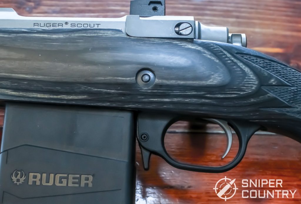 Ruger Scout Rifle magazine release